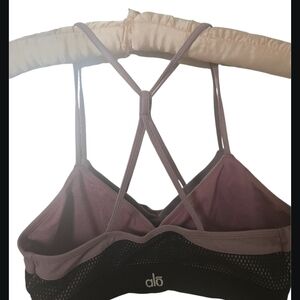 ALO Yoga Purple and Black Sports Bra